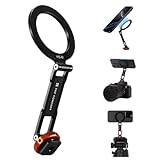 K&F Concept MS-61 Magnetisches Handy Stativ aus Metall mit Cold Shoe Mount, Ultra leicht Selfie Stick zu tragen, kompatibel mit iPhone 17/Air/16/15/14/13 Serie