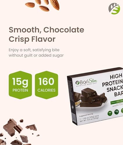 Barra proteica BariSlim sabor chocolate 13 oz miniatura 5