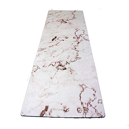 Baibian 183Cm*61Cm*3.5Mm Natural Rubber Environmental Protection Comfortable Non-Slip Lose Weight Exercise Mat Fitness Yoga Mat,White