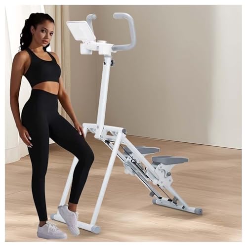 Escalador Vertical pasamanos multifunción Máquina para Subir escaleras Altura de Pedal Ajustable para Ejercicios aeróbicos de Fitness en casa y Entrenamiento de la Parte Inferior del Cuerpo