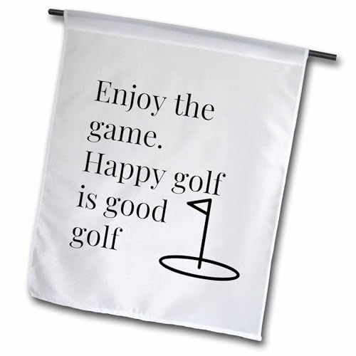 3dRose Text of Enjoy The Game Happy Golf is Good Golf - Flags (fl-383575-1)