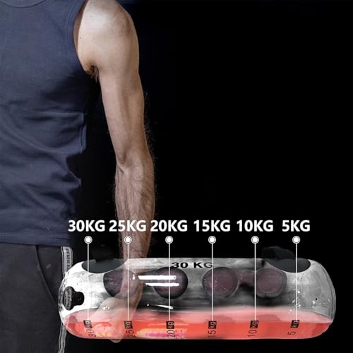Sac de musculation à eau 30 KG transparent ajustable halterophilie core trainer - 4