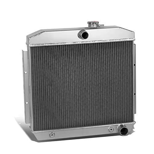 Image of DNA Motoring RA-SBC55-3 3-Row Full Aluminum Radiator Compatible with 55-57 Bel-Air /Nomad /Del Ray 4.3L /4.6L V8 MT