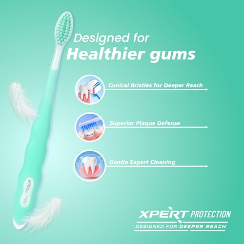 Image of Enshine Expert Protection Toothbrush for Adults, Pack of 8, Multicolor