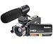 Produktbild Kamera Camcorder, Besteker FHD 16X Digitales Zoom Videokamera Max 24,0 Megapixeln Gesichtserkennung Infrarot-Nachtsicht Fernbedienung mit 3,0 Drehbarem TFT-LCD-Touchscreen und Externem Mikrofon