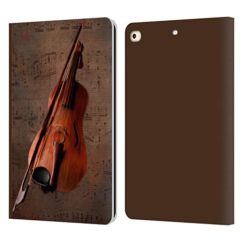 Étui en cuir iPad 9.7 2017 Simone Gatterwe protection portefeuille luxe violon steampunk