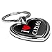 Produktbild printplanet Schlüsselanhänger mit Namen Carlos - Motiv I Love - Herz-Schlüsselanhänger, Namensschlüsselanhänger, personalisierter Anhänger, Herz-Anhänger, Chrom