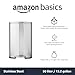 Amazon Basics Smudge Resistant Rectangular Trash Can With Soft-Close Foot Pedal, Brushed Stainless Steel, 50L/13.2 Gal, 16.7x14.7x25.9 in, Satin Nickel Finish