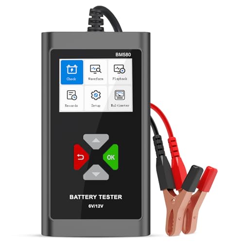 Tester Batteria Auto BM580, 6V 12V Con Stato Batteria Test Test di Carico Carica Test Cranking Test per 100-2000 CCA per Auto Camion Moto ATV SUV Barca