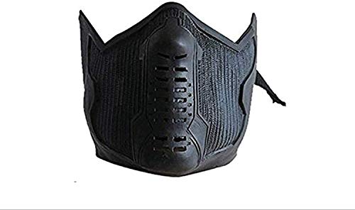 Film Winter Warrior Cosplay The Soldat Kostüm Requisiten Schwarz Anti-Staub Gesichtsschutz Schild Gr. One size Cover