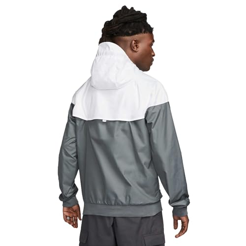 Nike Sportswear Windrunner Men's Jacket (US, Alpha, XX-Large, Regular, Regular, Smoke Grey/White/Smoke Grey/Black) - image 2