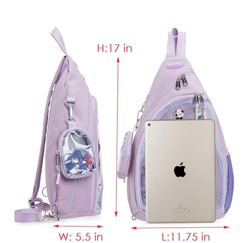 Mens Womens Oxford Ita Bag Pin Display Chest Pack Single Shoulder Bag Sport Backpack Packs Hiking Daypack