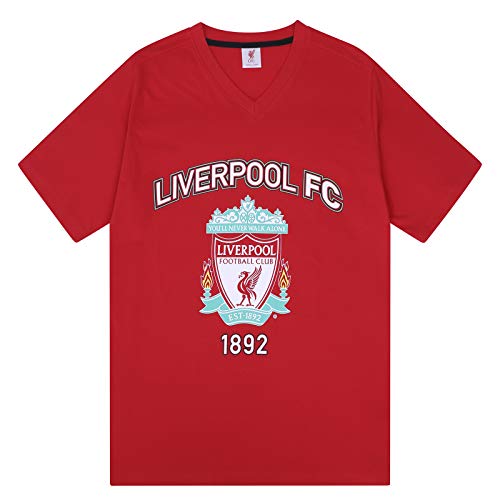 Liverpool FC Official Soccer Gift Mens Loungewear Short Pajamas3