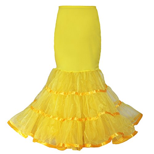 Image of Women Mermaid Petticoat Fishtail Underskirt Trumpet Crinoline for Mermaid Wedding Dress