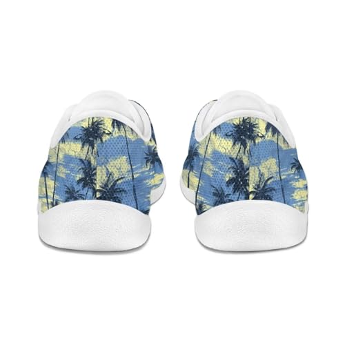 Howilath Floral Pattern Barefoot Shoes Women Lace up Running Sneakers Flat Casual Sport Shoes with EVA Sole4