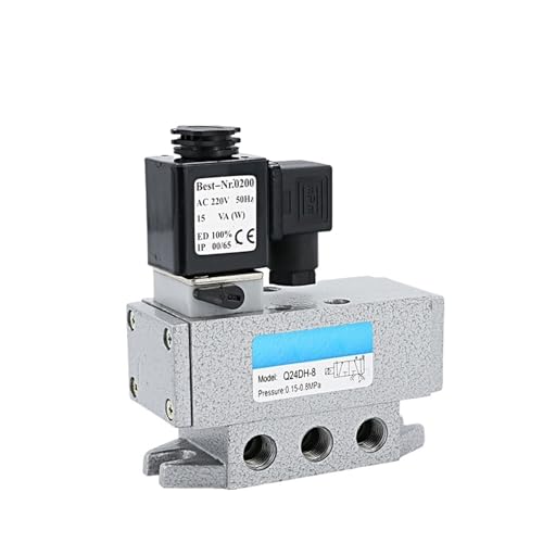 Électrovanne pneumatique Q24DH8 stop aux fuites d'air vanne commande solénoïde 220V stable