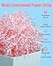 Raissily 10.5oz/300g Crinkle Cut Paper Shred Filler, Packing Grass Cushion for Valentine's Day Wedding Anniversary Easter Engagement Gift Confetti Box Bag Basket Filling Decoration (Light Pink)