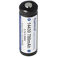 Keeppower 14430-700mAh, 3,7V Li-Ionen-Akku geschützt