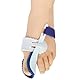 Healifty 1 Paar Hallux valgus Korrektur Zehenspreizer Fußschiene zur Hallux Schmerzlinderung (Weiß Blau)