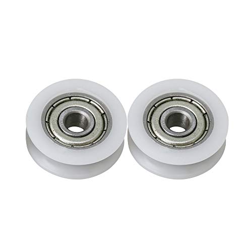 BQLZR - Rodamientos de acero sellados para puertas correderas y ventanas, 18 mm de diámetro, 6 mm de ancho, 27 kg, 2 unidades