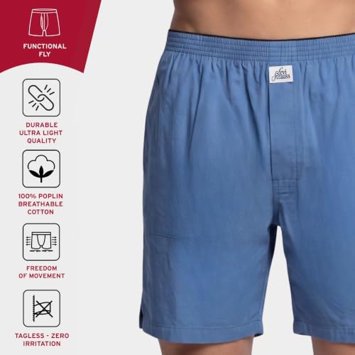 Image of Levi's 074 Boxer Shorts for Men | 100% Poplin Cotton | Breathable | Solid Men's Boxers | Relaxed Fit | Smooth Hand-Feel | Yarn-Dyed, Long Lasting Colour | Functional Fly | Tagless | Pack of 1