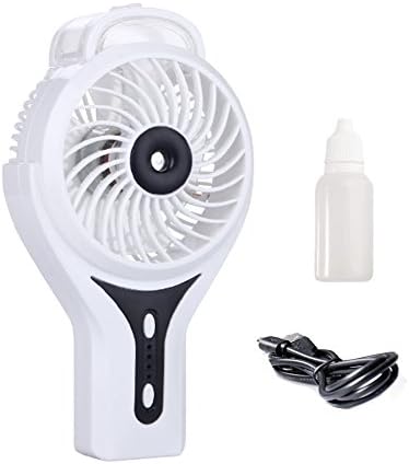 Handheld Misting Fan Rechargeable Battery Portable Car Air Ven Mount Mini Usb Personal Cooling Mist Air Humidifier,Water Spray Fan With Automotive Holder For Mister Beauty Stroller Outdoor Desktop Fan