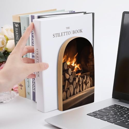 Serre-livres réglables en hêtre et fer extensible pour bureau