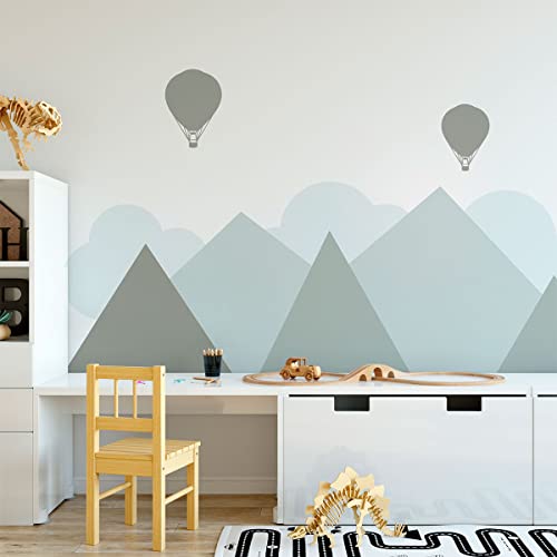 Children's Wall Stickers, Baby Room Decoration, Children's Wall Stickers, Scandinavian Mountains Helsinki, Giant Wall Sticker - Image 4