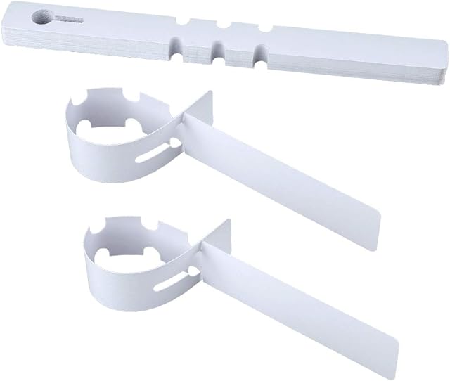 KINGLAKE 200PCS Plastic Plant Tree Tags Labels with a Marker Pen, 21x2cm Adjustable Plant Labels Wrap Around Hanging Garden Markers (White)