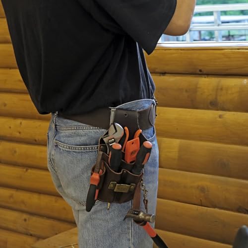 Leather Tool Holster with Waist Belt
