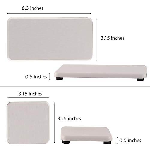 Set of 4 Water Absorbent Diatomite Coasters, Diatomaceous Earth Kitchen Soap Dish, Bathroom Trays, Water Absorbing Stone Used for Hand Soaps & Plants & Toiletries in The Modern Home - Image 4