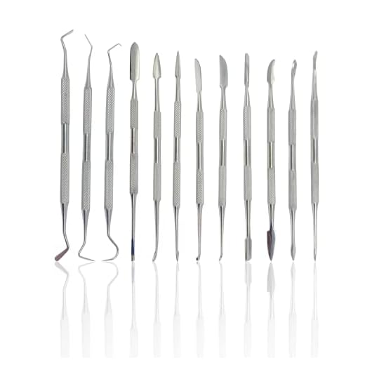 CYNAMED Stainless Steel Spatula Wax & Clay Sculpting Tool Carver Set (12PK)