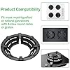 WUWEOT 2 Pack Cast Iron Wok Support Ring Stand, Windproof Stove Wok Ring, 4 Claw Cross Shape Stove Accessory Nonslip Holder with Most Gas Burners for Energy Saving and Efficient Cooking #4
