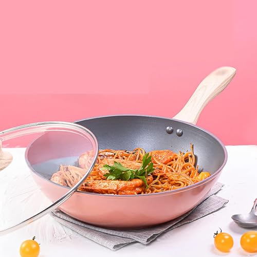 Wok Pan de Aleación de Aluminio con Tapa 30 cm miniatura 6