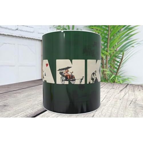 La Huella Taza personalizada Banksy (nombre). Para todos los amantes de este famoso, enigmático y reconocido artista urbano.