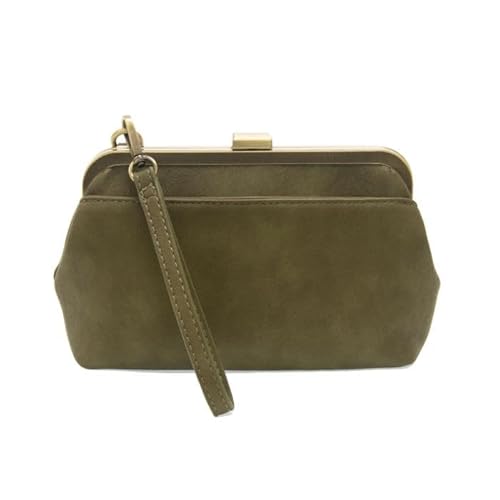 Joy Susan Women's Fashion Purse Vivie Kisslock Convertible Crossbody Wristlet - Olive