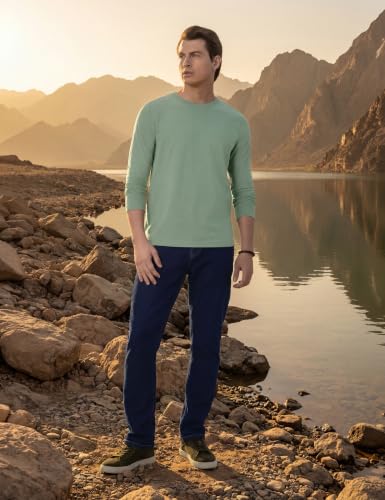 Image of Symbol Premium Men's Super Soft Cotton Stretch Full Sleeve T-Shirt | Regulat Fit | Available in Plus Sizes