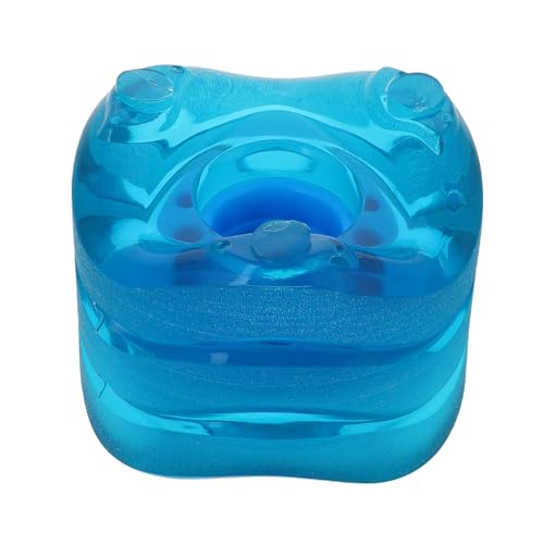 SUPVOX Elastic PU Wheels for Skateboarding Curved Edge Design for Enhanced Stability and Control Interchangeable Wave Wheels for Tricks and Transparent Skateboard Replacement Parts