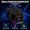 Estación de carga para control de PS4, base de carga NBGame con LED, estación de carga de reemplazo para PlayStation 4 con cargador y almacenamiento 4