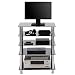 RFIVER Mueble HiFi Mesa TV Cristal con 5 Estante para Equipos de...