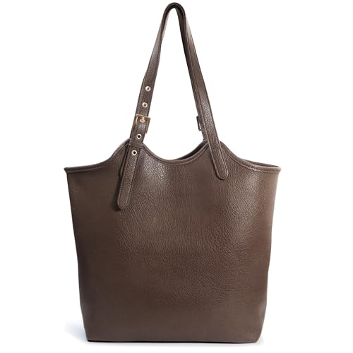 Image of HOXIS Tote Bag for Women with Adjustable Handles Soft Vegan Leather Shoulder Handbag for Work, Travel & Everyday Use