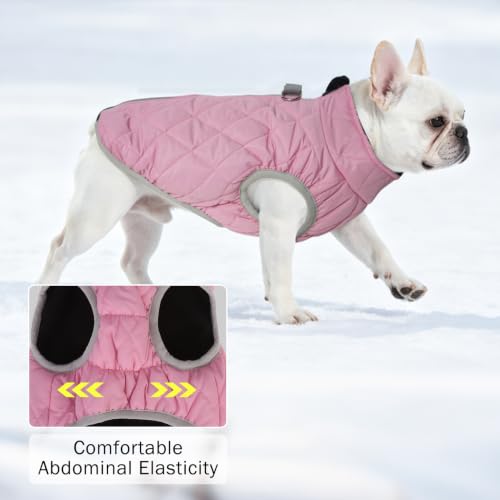 Image of SCENEREAL Winter Dog Vest Coat with Harness Built in