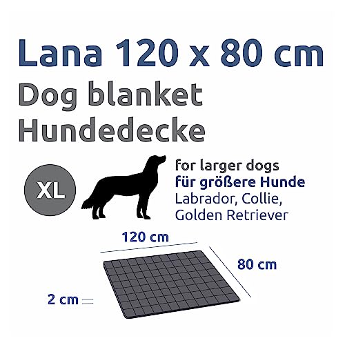 your GEAR Lana Hundematte XXL 120x80 cm – Hundedecke für große Hunde waschbar 60°C – Wasserdicht & Robust – Baumwolle Hundekissen – Auto Kofferraummatte – XXL Haustiermatte