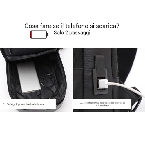 Mochila con puerto USB de carga integrada y compartimento de gran capacidad 5