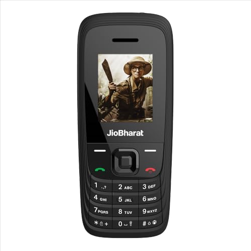 JioBharat V4 4G Phone with JioTV, JioHotstar, UPI, JioSoundPay,JioSaavn, Long Lasting Battery, LED Torch, Digital Camera | Black | Locked for JioNetwork