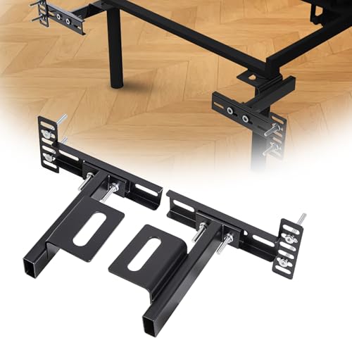 Fohil Headboard Brackets for Metal Bed Frame, 2 Pack Adjustable Headboard Brackets with Footboard...