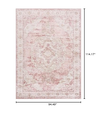 BoutiqueRugs Tapete Oriental Rosa 8x10 Área Grande miniatura 2