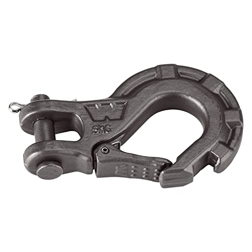 WARN 92089 Epic 5/16" Steel Winch Hook: 2.5 Ton (5,000 lb) Capacity , Black