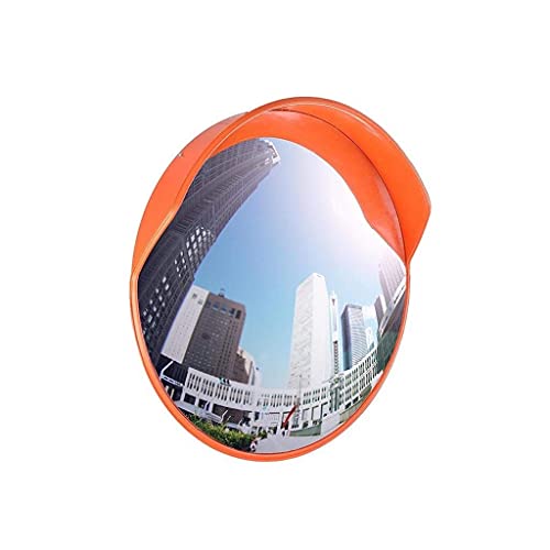 Miroir convexe grand angle avec miroir de signalisation incassable pour sécurité extérieure 60cm