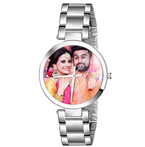 Genaric NITYAMA Womens Watch (Silver Colored Strap) Photo Printed Dial Wrist Watch for, Photo 3 cm dial (B08TMGWRHZ) Amazon Price History, Amazon Price Tracker